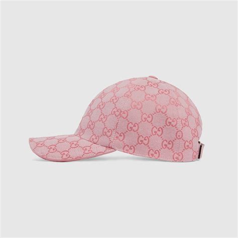 Casquette en toile GG Supreme en rose – Gucci 